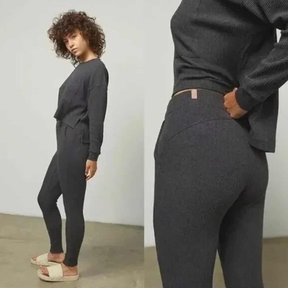 LUNYA Restore Thermal High Rise Legging Gray Heather  NWOT